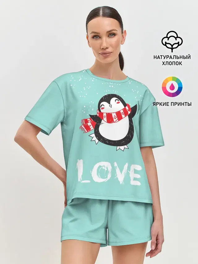 Женская пижама с шортами