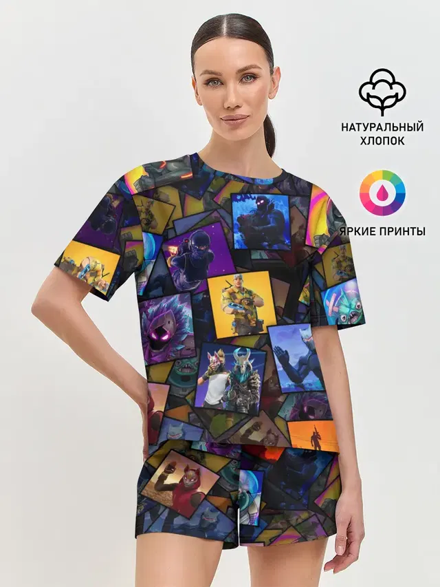 Женская пижама с шортами