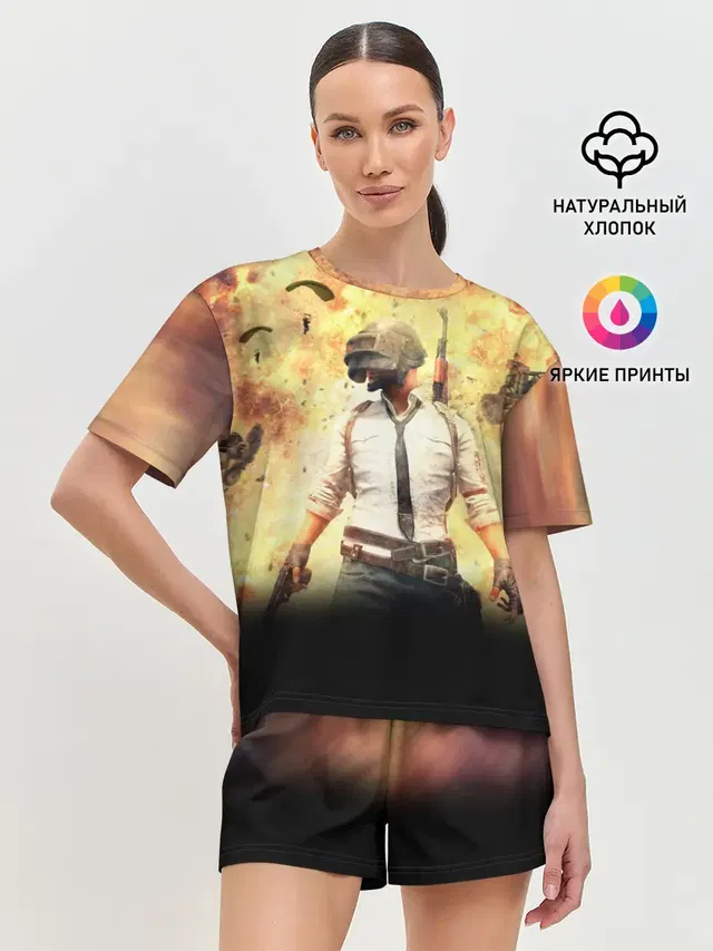 Женская пижама с шортами