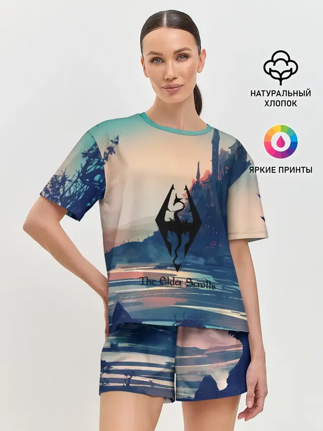 Женская пижама с шортами