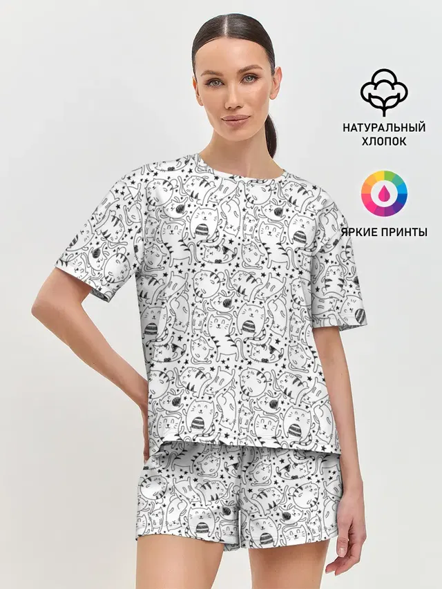 Женская пижама с шортами