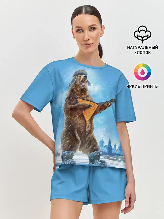 Женская пижама с шортами