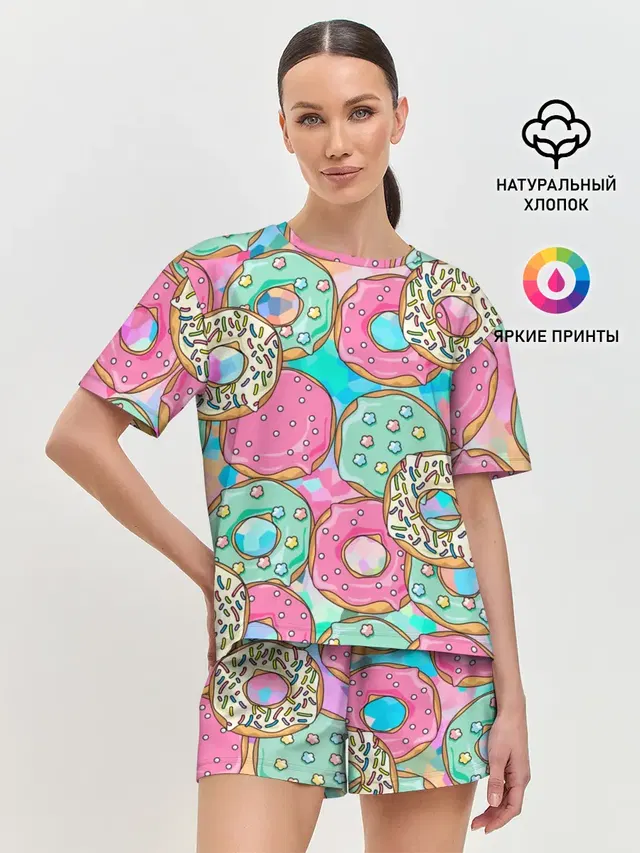 Женская пижама с шортами