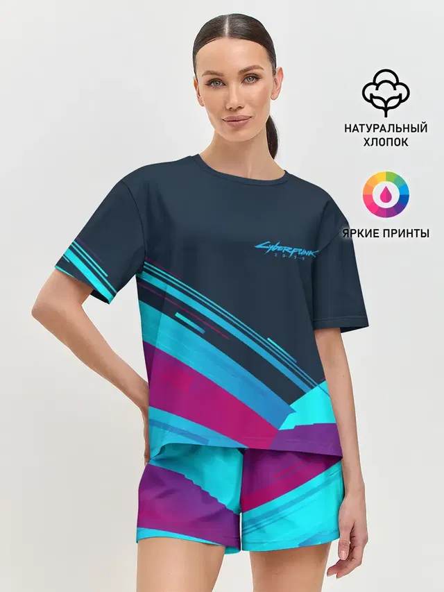 Женская пижама с шортами