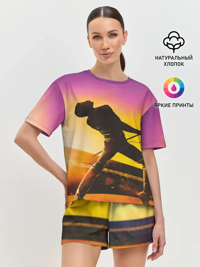 Женская пижама с шортами