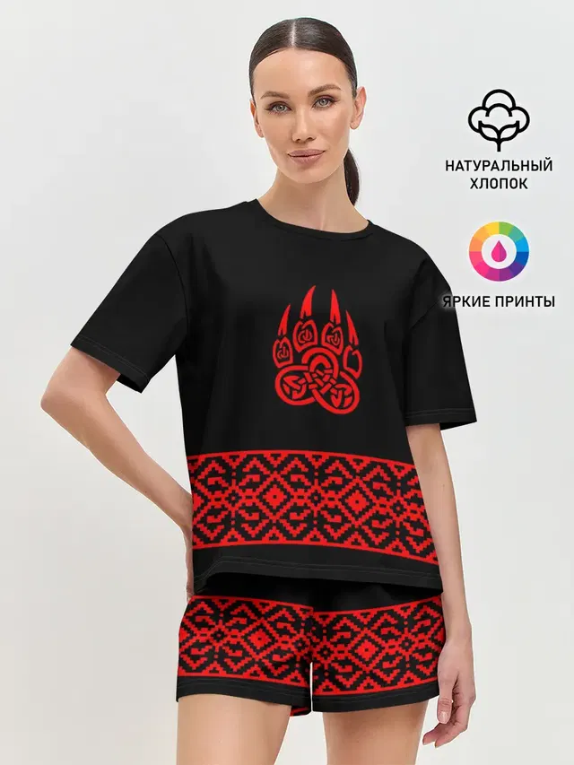 Женская пижама с шортами