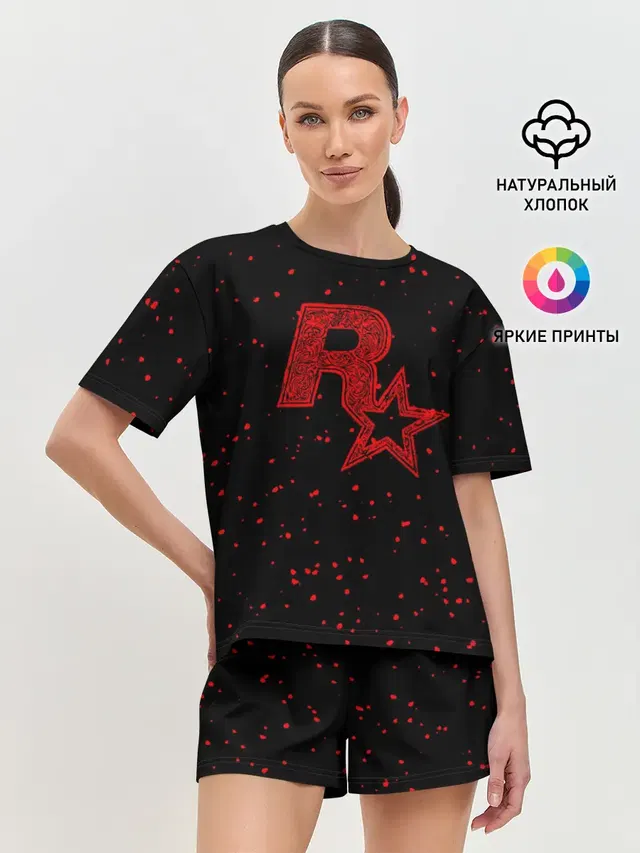 Женская пижама с шортами