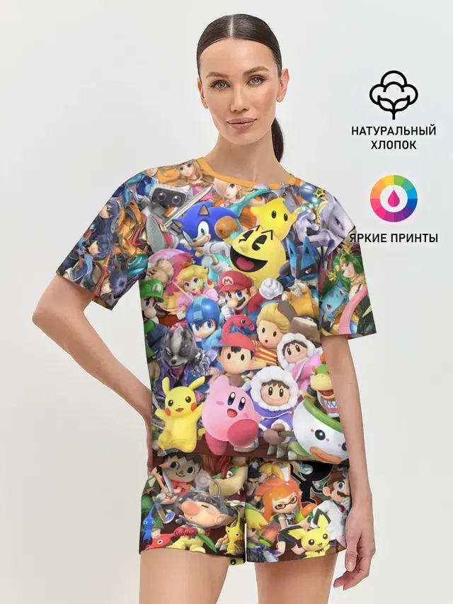 Женская пижама с шортами