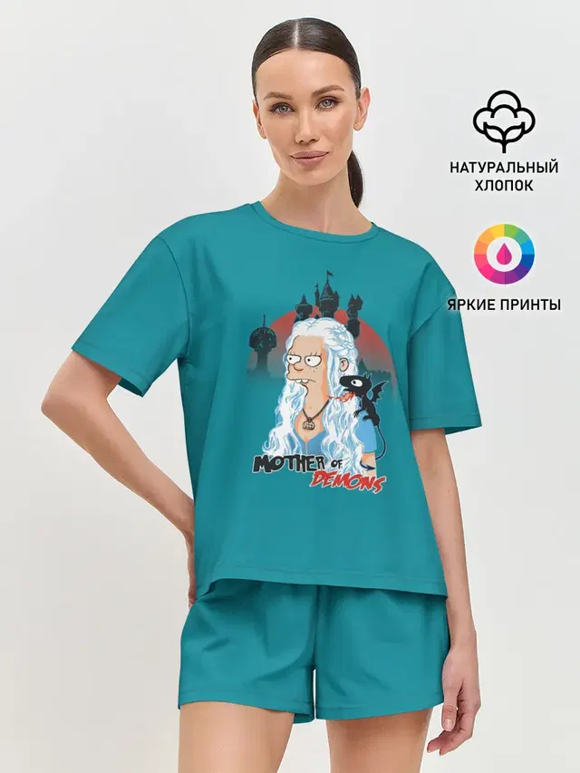 Женская пижама с шортами