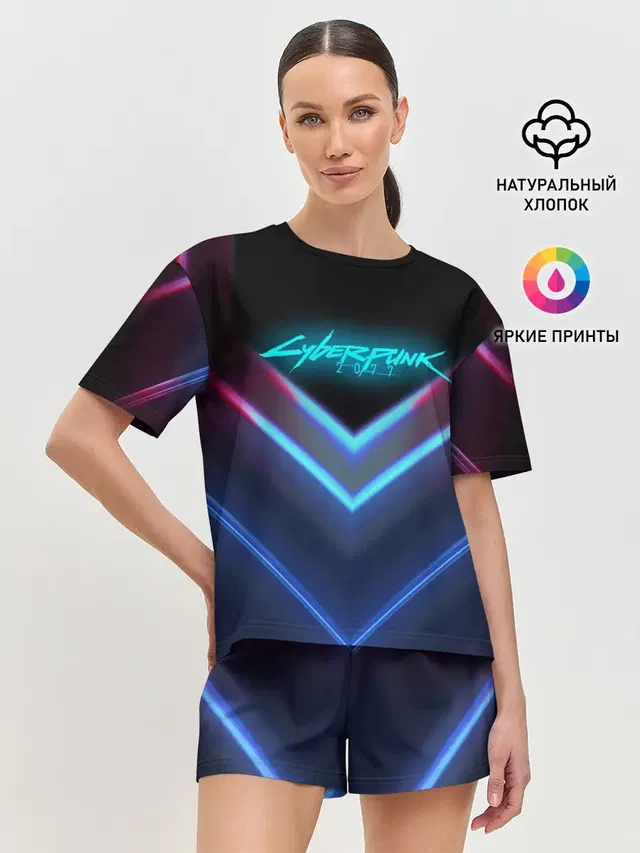 Женская пижама с шортами