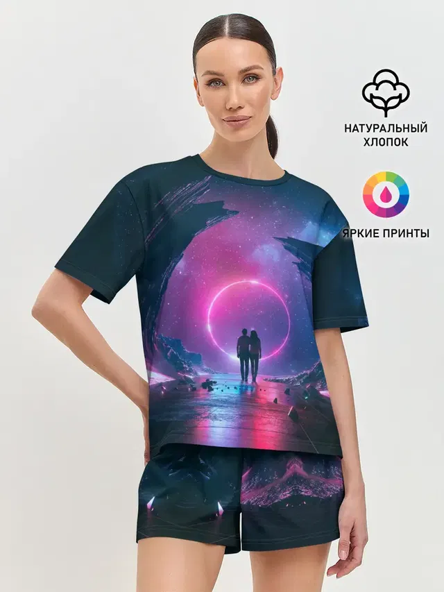 Женская пижама с шортами