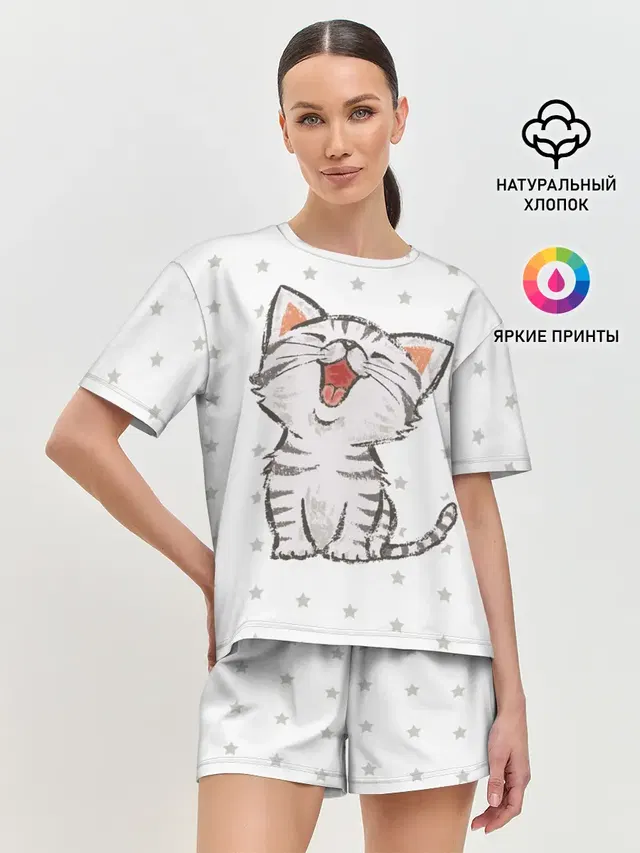 Женская пижама с шортами
