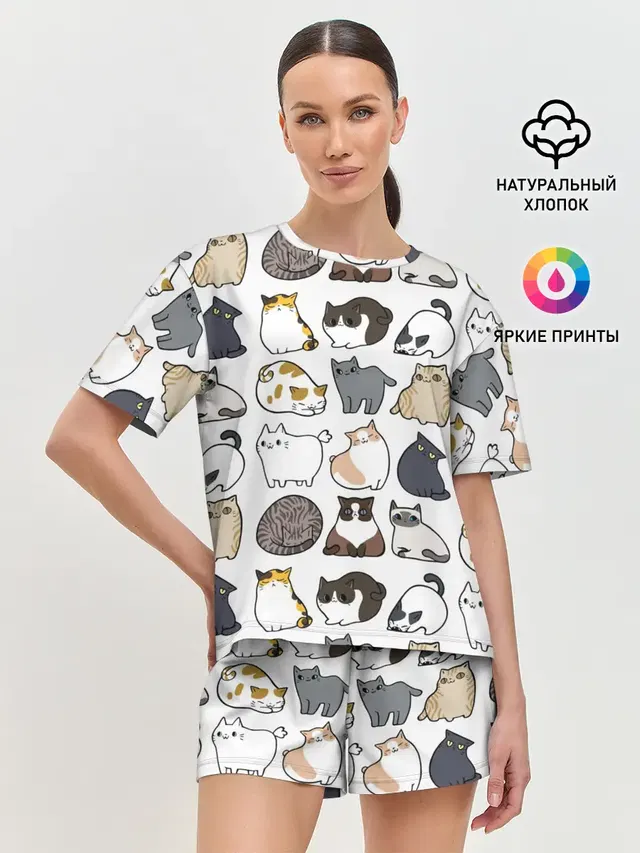 Женская пижама с шортами
