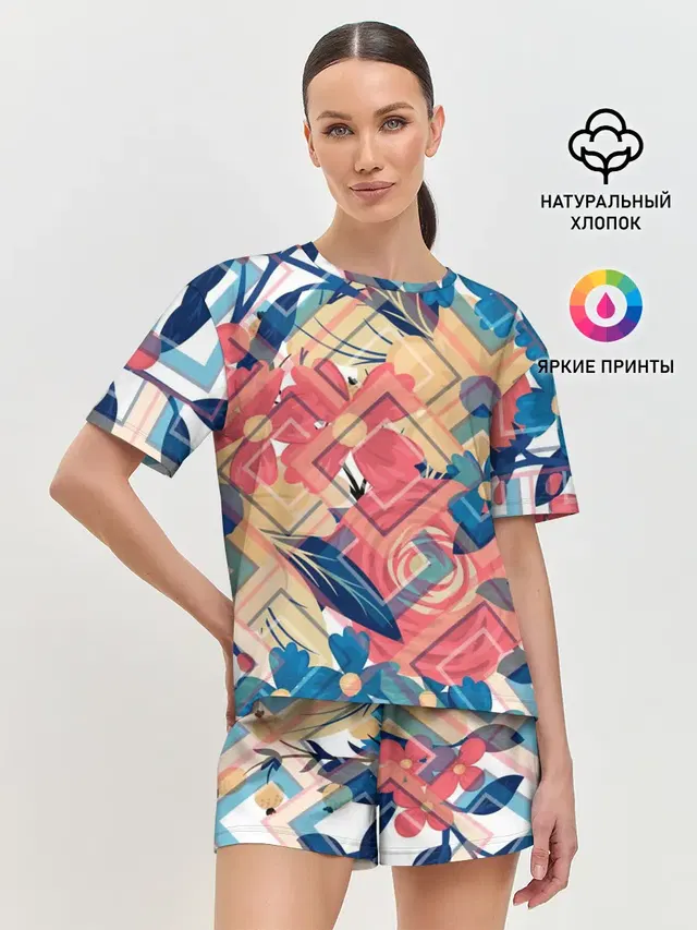 Женская пижама с шортами