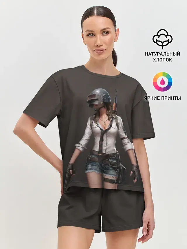 Женская пижама с шортами