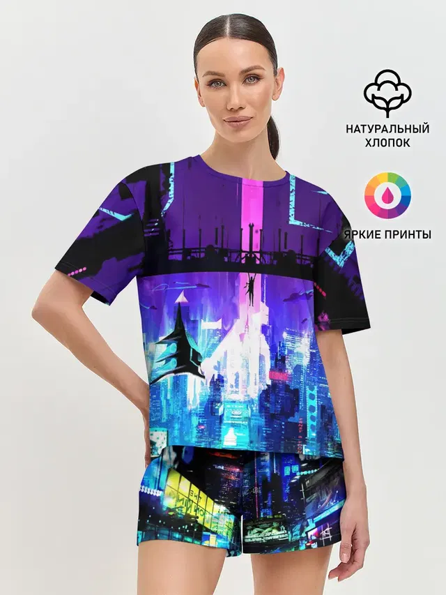 Женская пижама с шортами