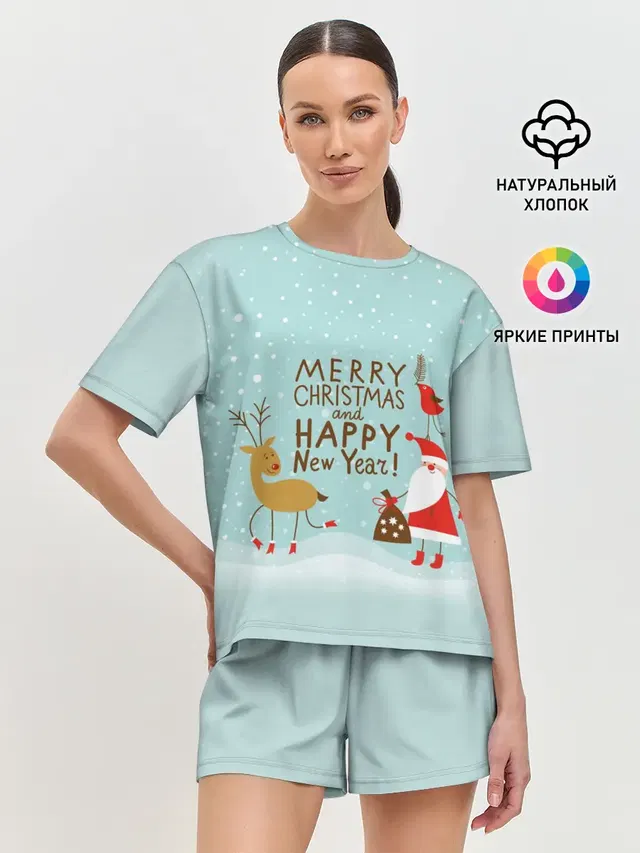 Женская пижама с шортами