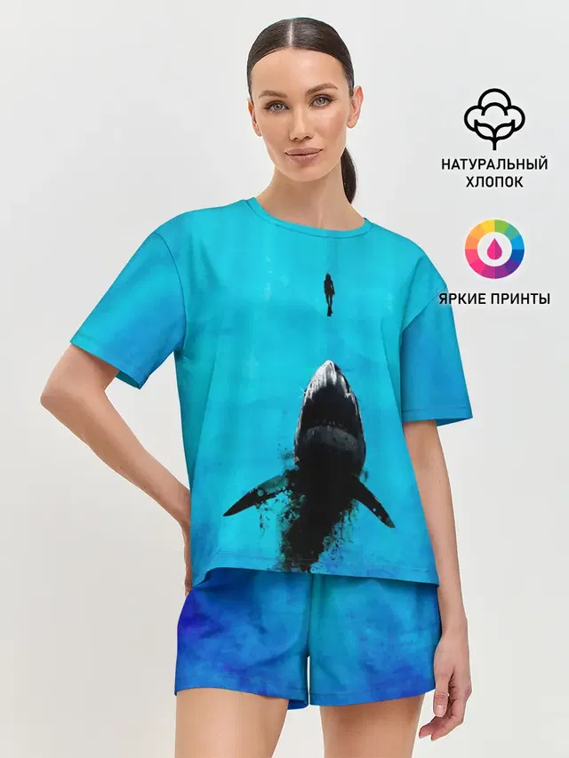 Женская пижама с шортами