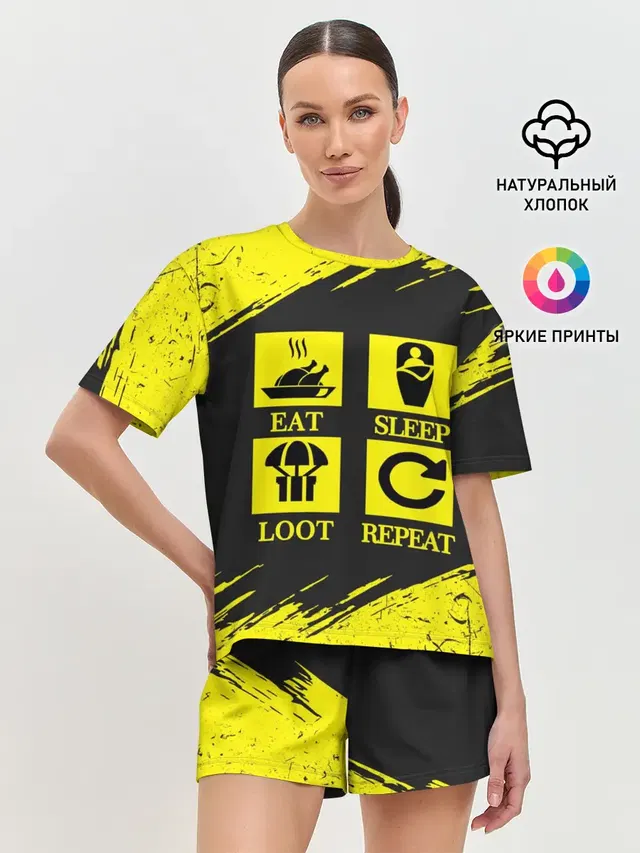 Женская пижама с шортами