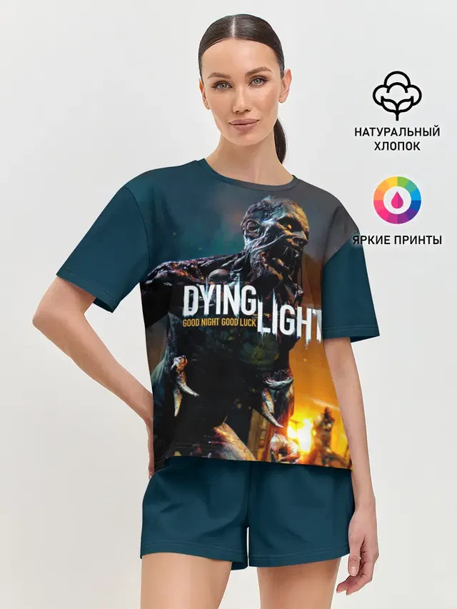 Женская пижама с шортами с принтом «Dying Light — Dying Light #3»