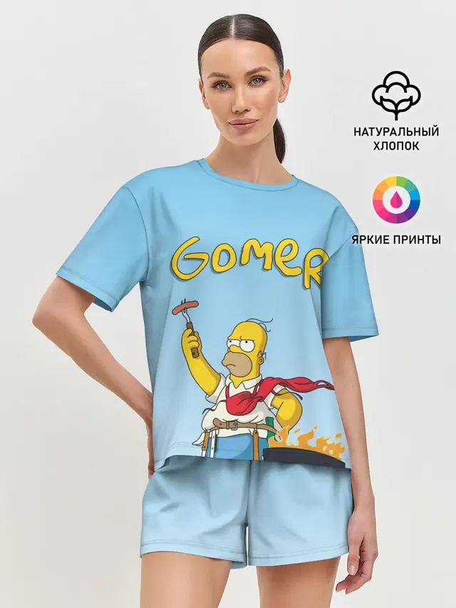 Женская пижама с шортами