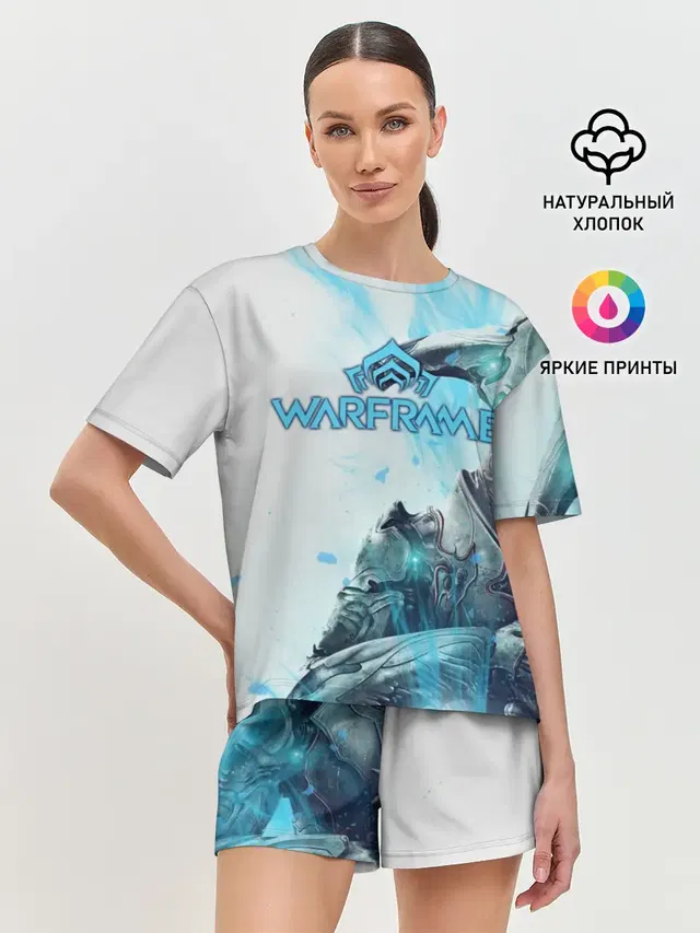 Женская пижама с шортами с принтом «Warframe»