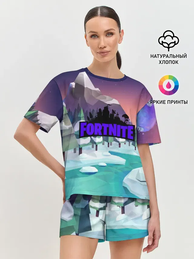 Женская пижама с шортами