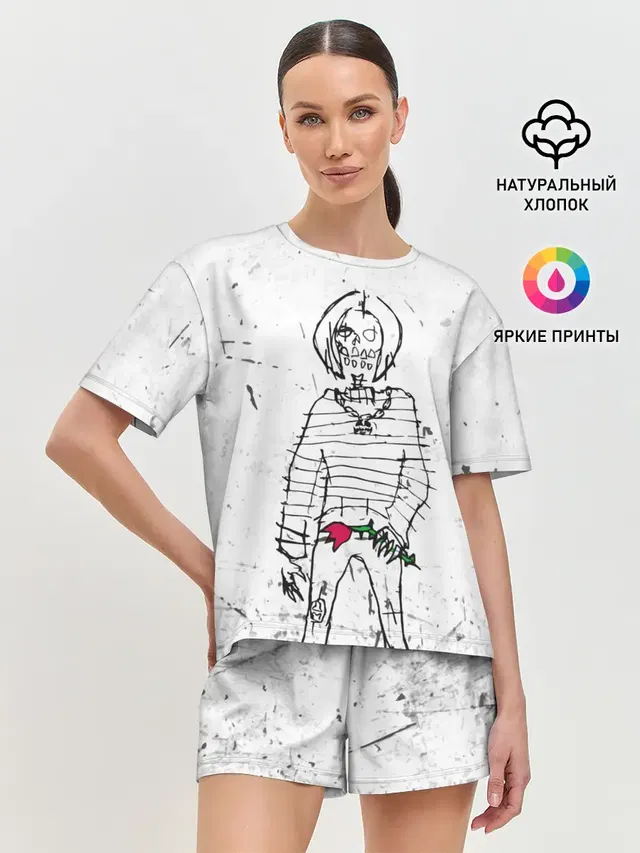 Женская пижама с шортами