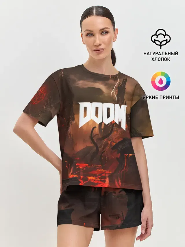 Женская пижама с шортами