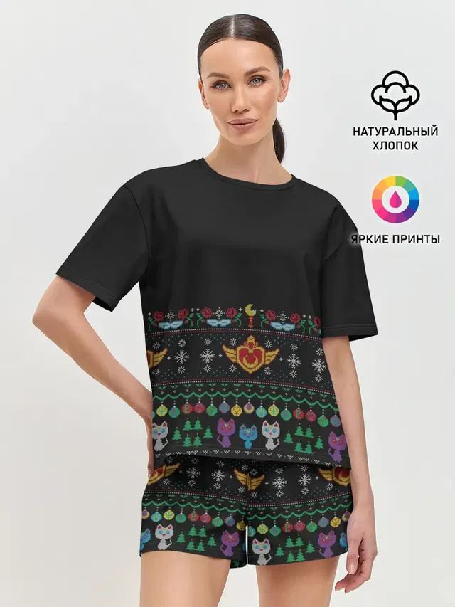 Женская пижама с шортами