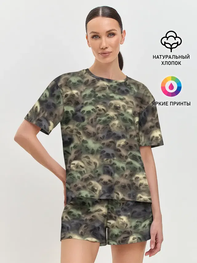 Женская пижама с шортами