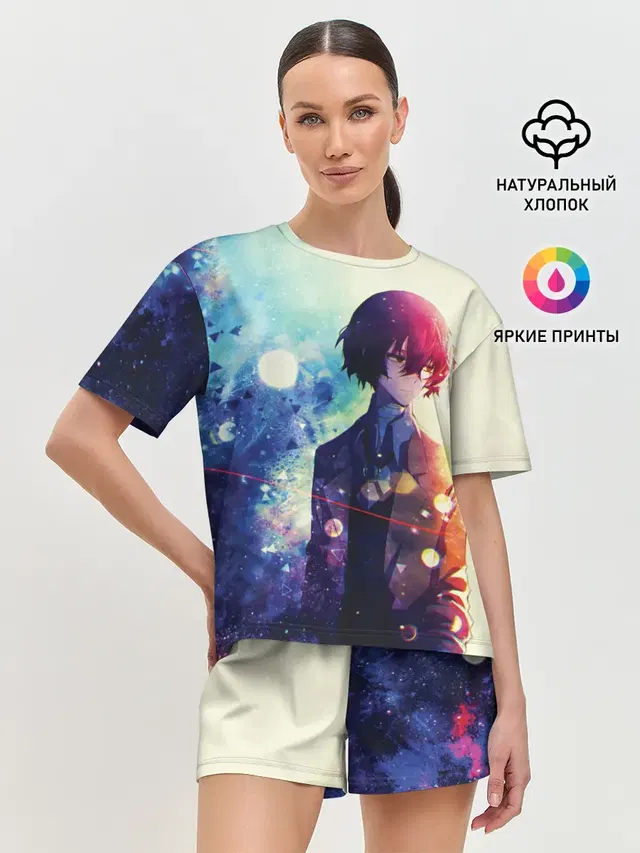 Женская пижама с шортами