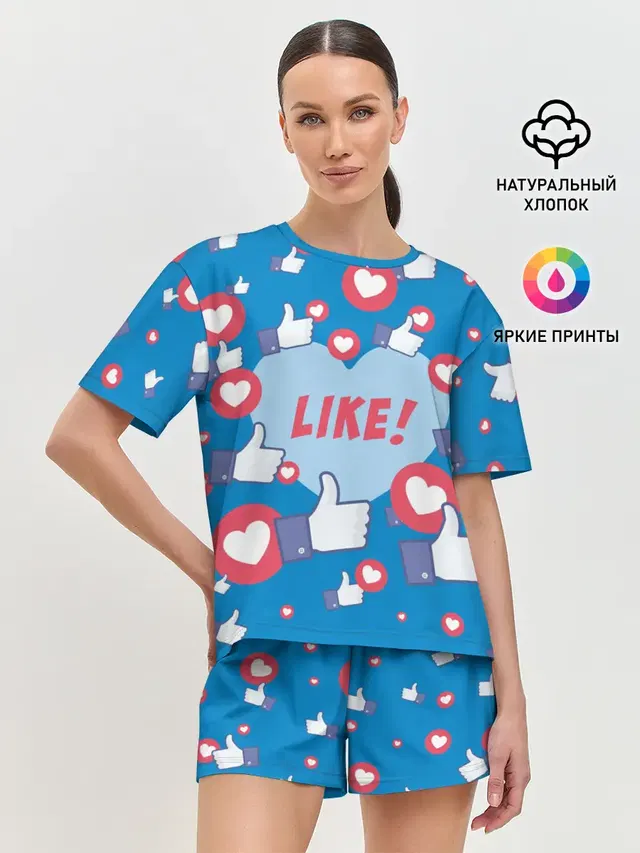 Женская пижама с шортами
