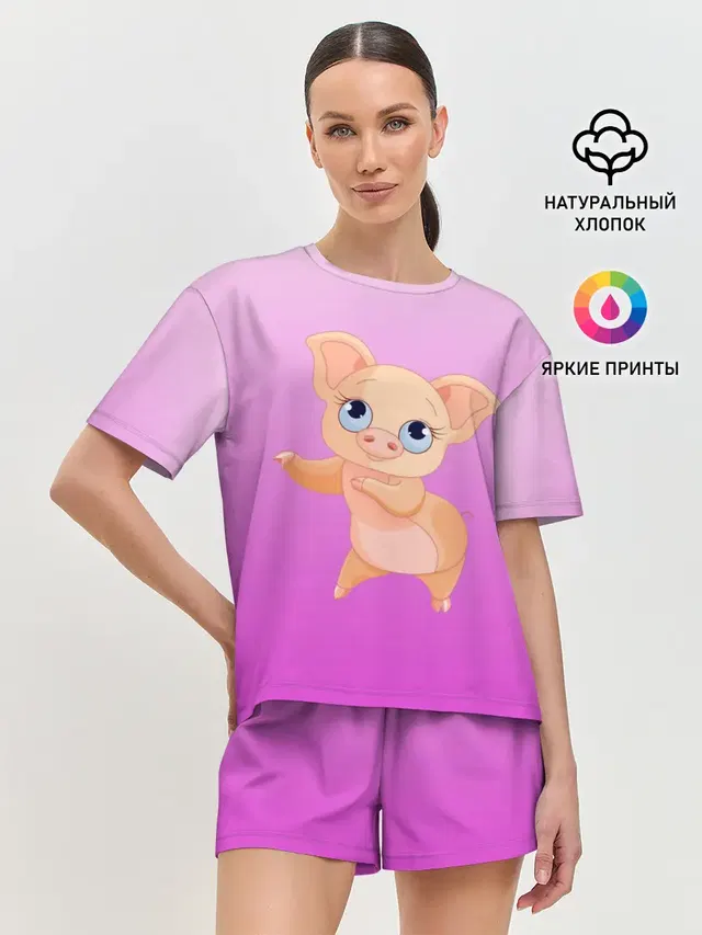 Женская пижама с шортами