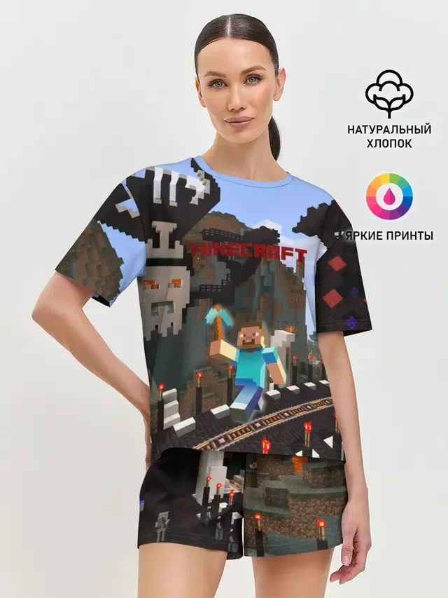 Женская пижама с шортами