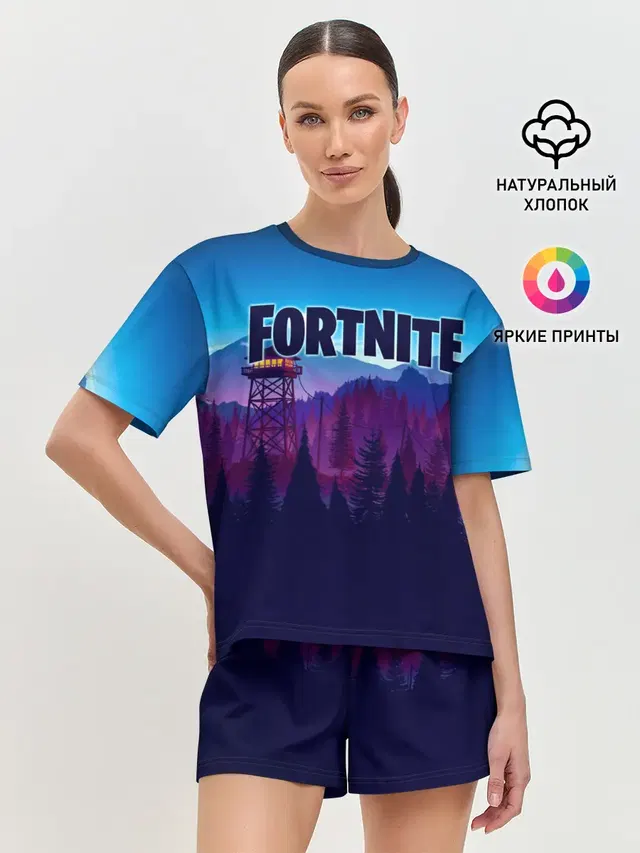 Женская пижама с шортами