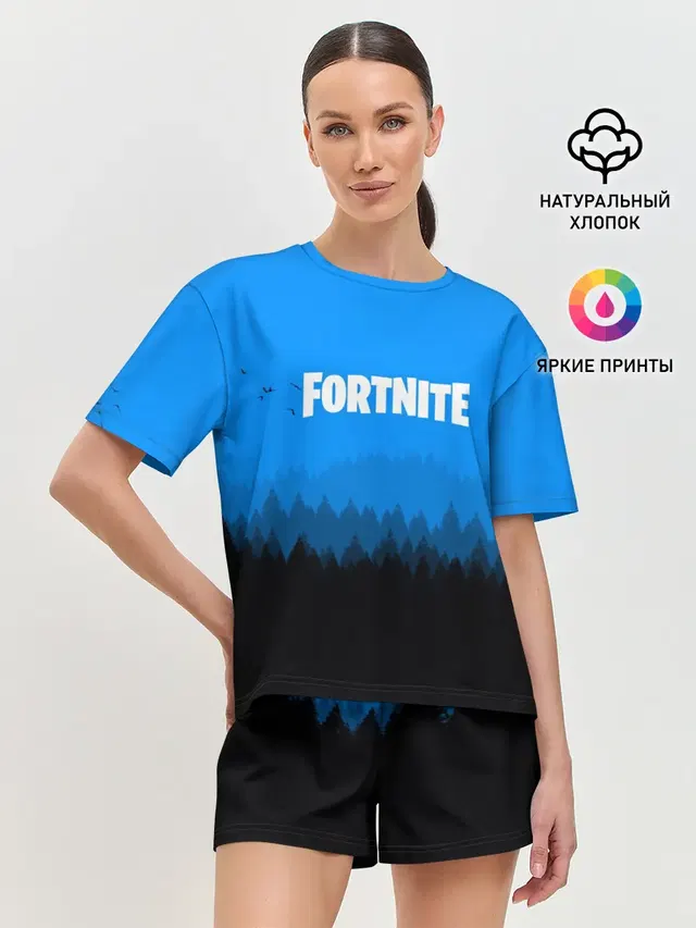 Женская пижама с шортами