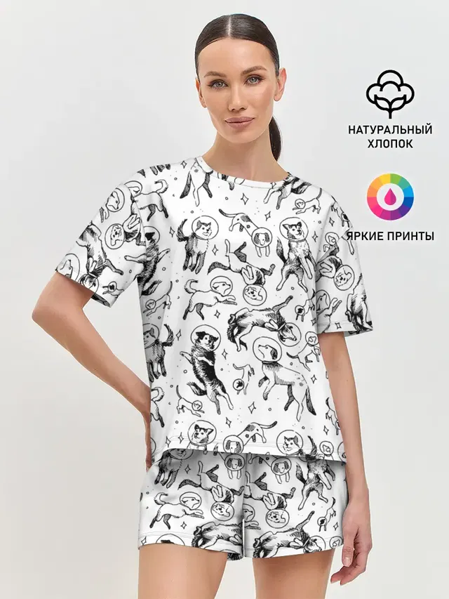 Женская пижама с шортами
