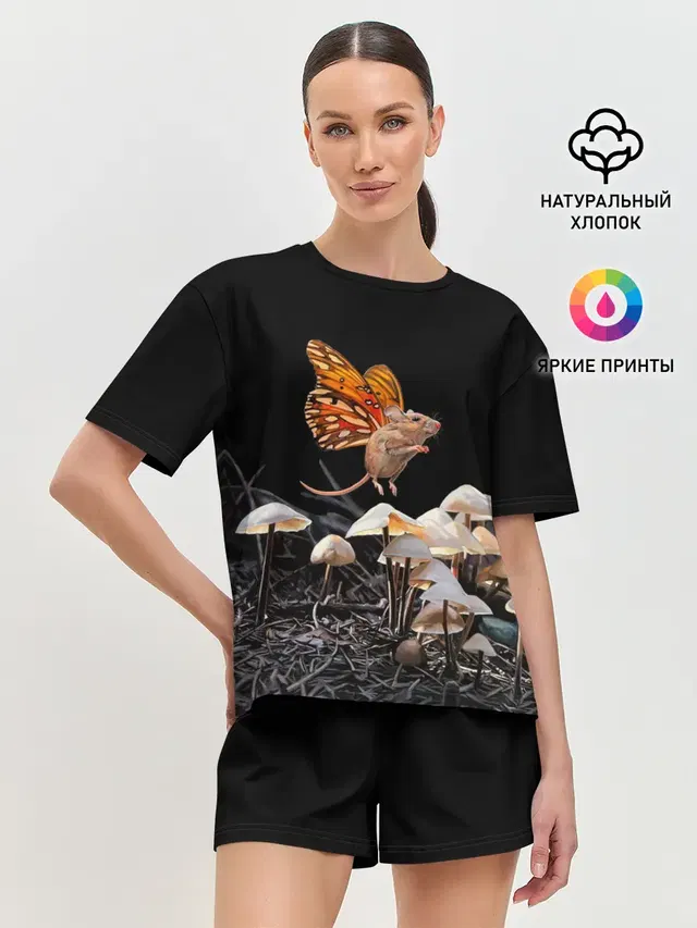 Женская пижама с шортами