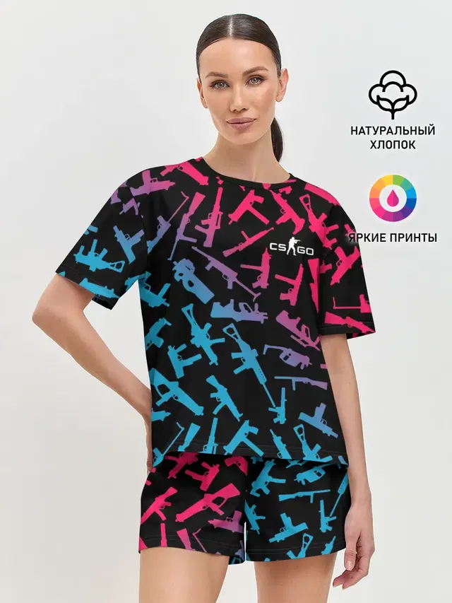 Женская пижама с шортами