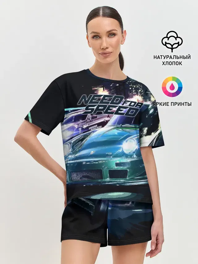 Женская пижама с шортами
