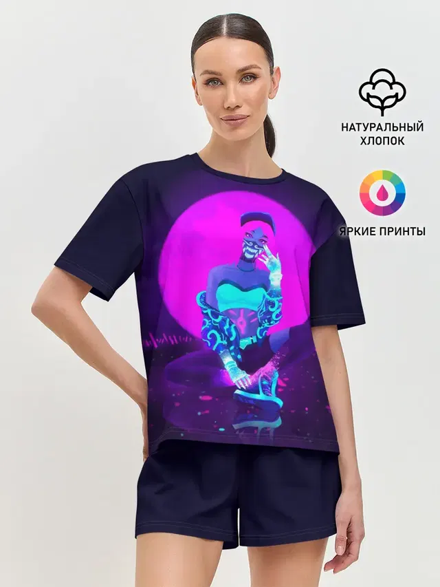 Женская пижама с шортами