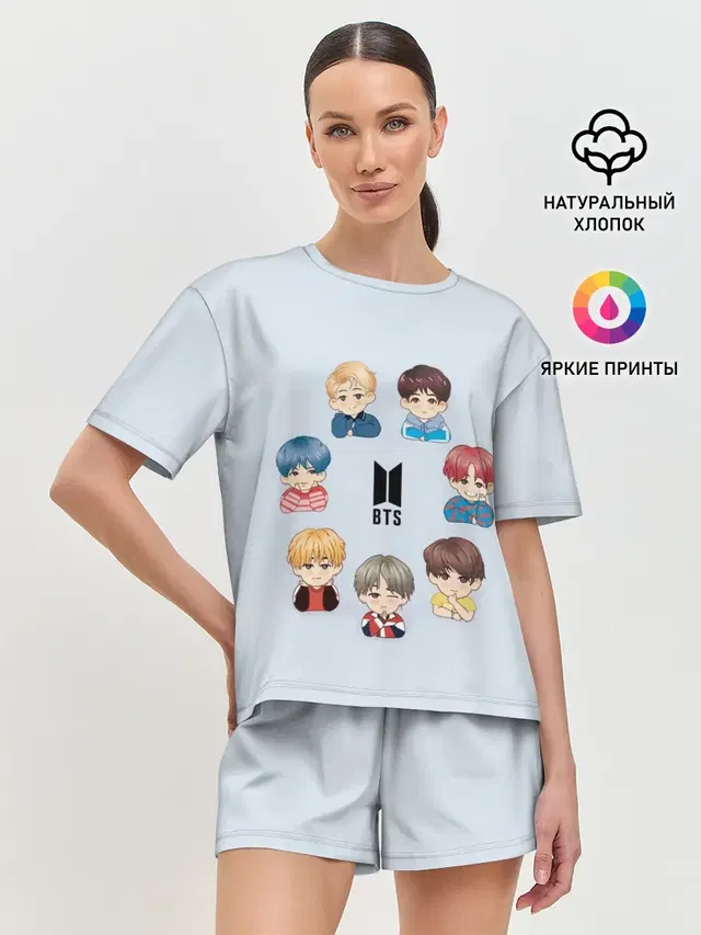 Женская пижама с шортами