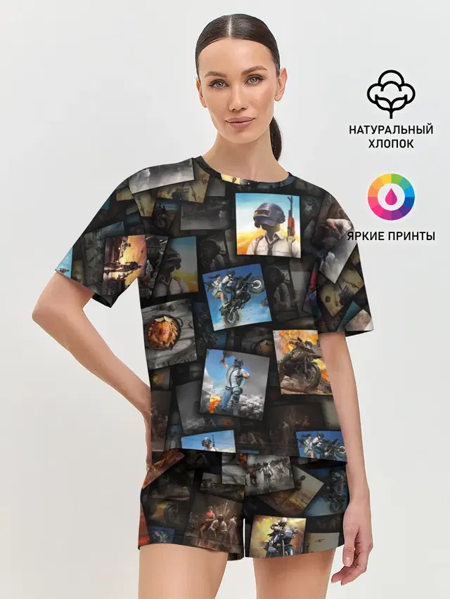 Женская пижама с шортами
