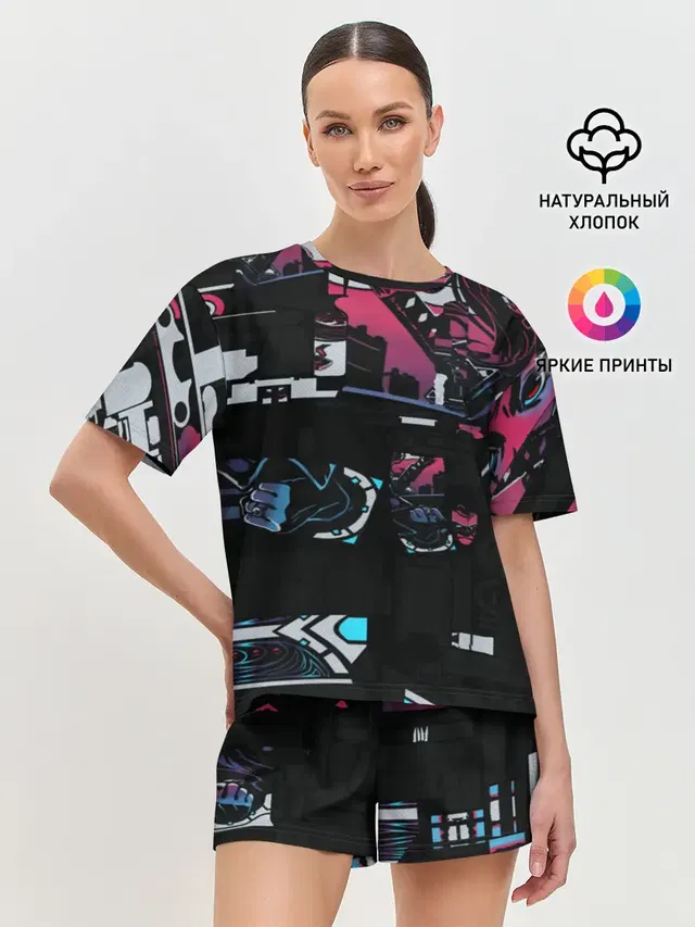 Женская пижама с шортами