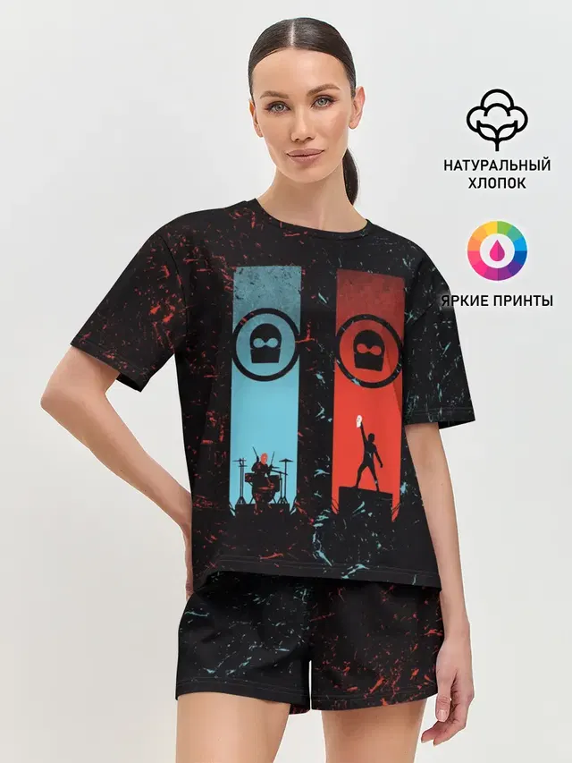 Женская пижама с шортами