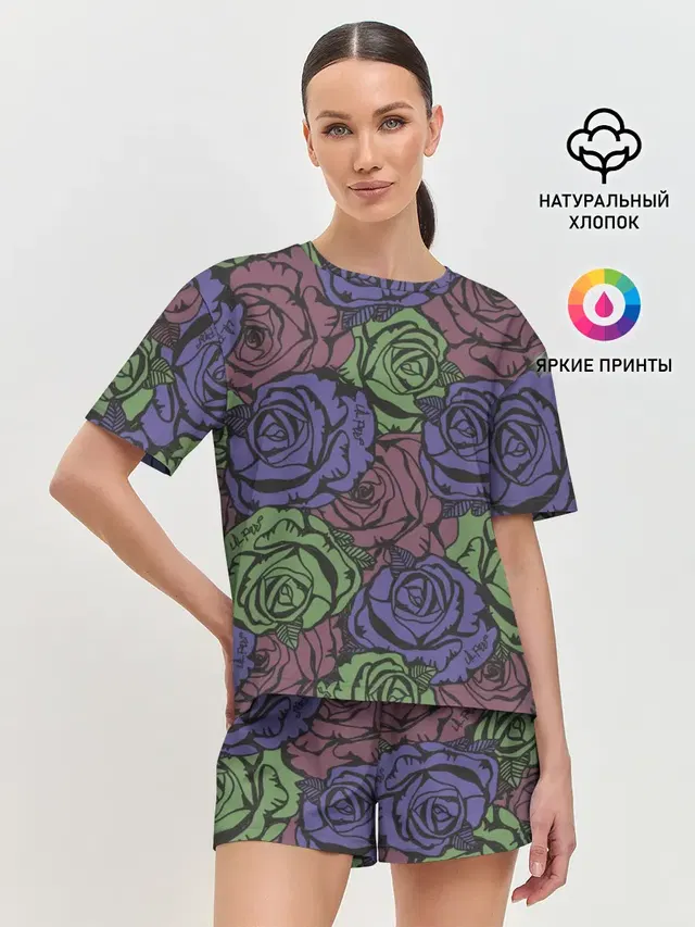 Женская пижама с шортами