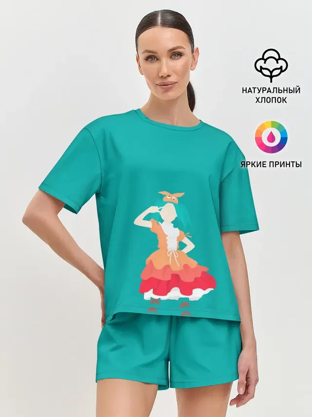Женская пижама с шортами
