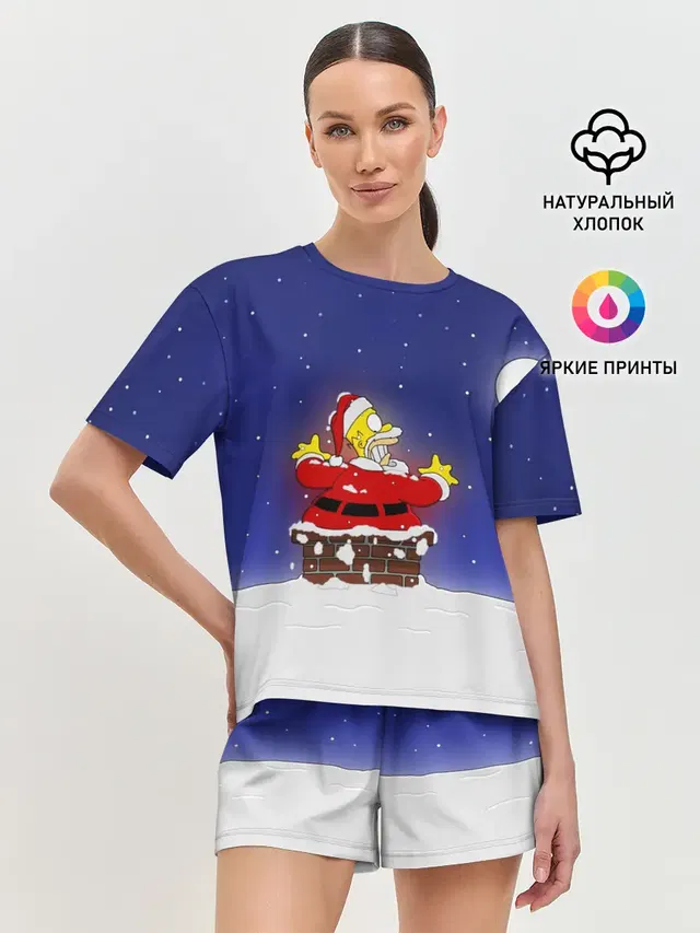Женская пижама с шортами