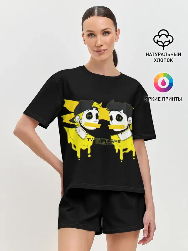 Женская пижама с шортами